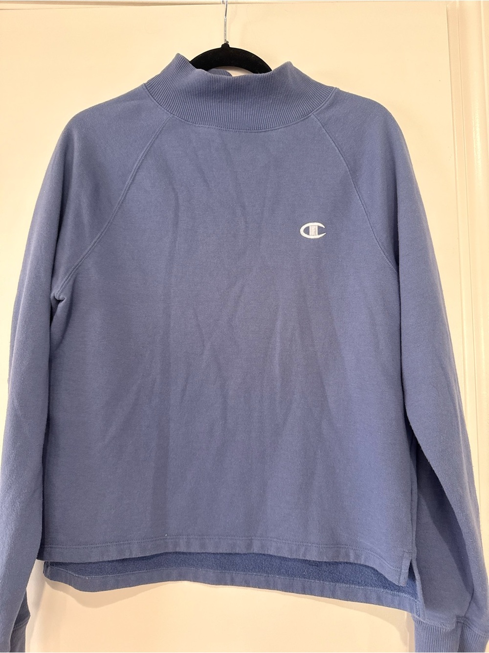 Champion Men's Turtleneck Pullover in Periwinkle